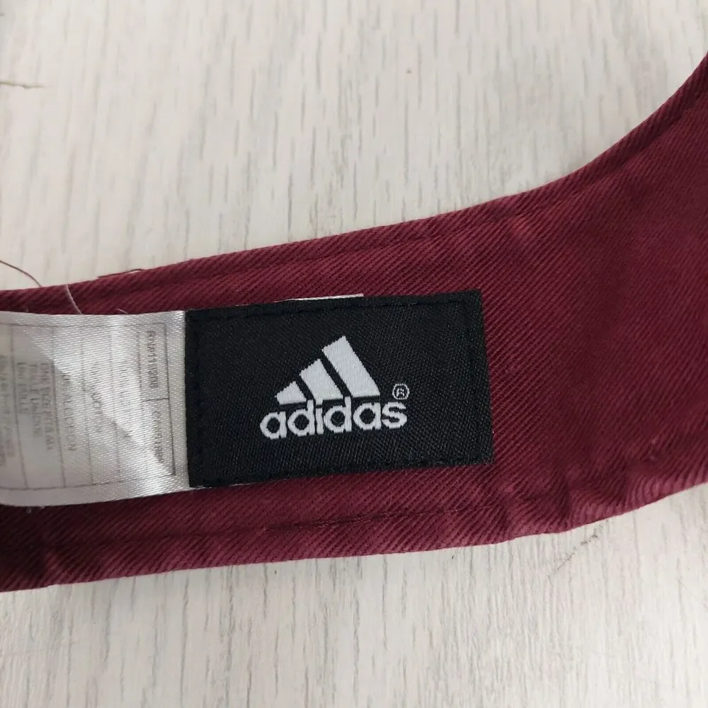 Adidas Texas A&M Aggies Visor Mens Maroon Cap Adjustable State Logo SEC Football